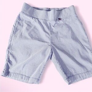 Tommy Hilfiger White and Blue Flat Front Shorts